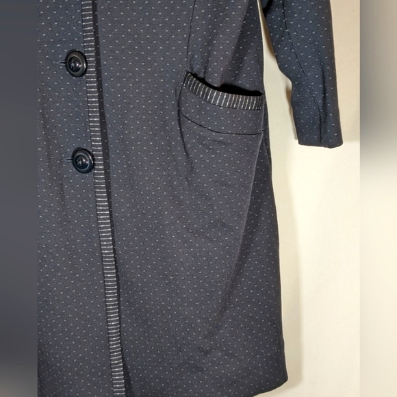 Cabi Carriage Jacket Style# 5658 Navy Blue Button Up Long Line Size Small - Picture 3 of 9